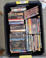 TOTE OF DVDs