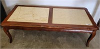 COFFEE TABLE W/ MARBLE INSERTS