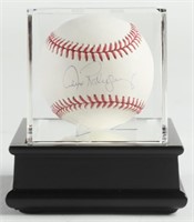 Autographed Alex Rodriguez OML Baseball Display