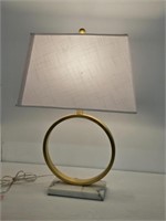 METAL LAMP WITH MARBLE BASE - WORKS