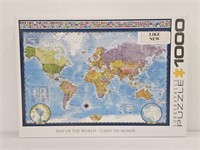 EUROGRAPHS MAP OF THE WORLD PUZZLE - LIKE NEW