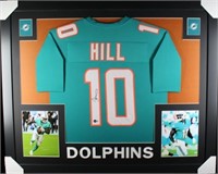 Autographed Tyreek Hill Custom Framed Jersey