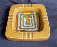 Vintage Philmar ceramic ashtray 11"w x 11”l x 2”h