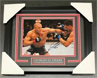 Autographed Georges St. Pierre Framed Photo