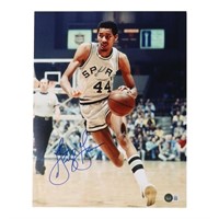 Autographed George Gervin Spurs Photo