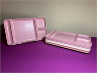 Vintage Tupperware Divided Serving Trays