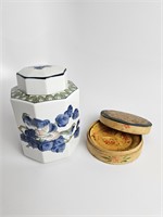 japanese tea canister, trays/coasters