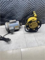 A working  1/3 hp baldor motor, extension cord o