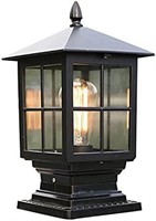CraftThink LED Post Light Outdoor  Metal Glass Pos