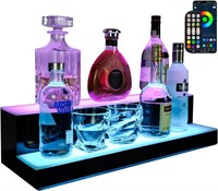 GOH&FTY LED Lighted Liquor Bottle Display Shelf  A