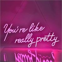 Large LED Neon Sign for Wall Decor 28 inches You a