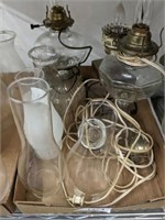 CONVERTED OIL LAMPS AND ELECTRIFIED PARTS