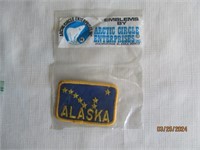 Patch Alaska Unused Blue & Gold