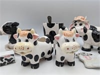 Matching Cow Figures & Home Decor