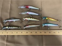 Assorted lures, All are 3 1/2 - 3 3/4 inches