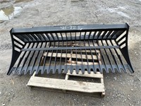 Brand New 72" Skid Steer Rock Bucket (NY405E)