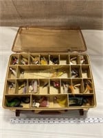 Plano side by side tackle box - with Assorted