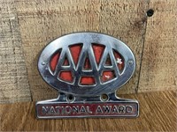 Vintage AAA License Plate Topper