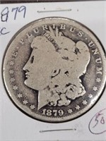 1879-CC MORGAN SILVER DOLLAR