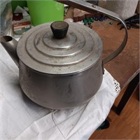 Vintage Stainless Steel Tea Pot