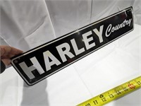 HARLEY COUNTRY METAL SIGN