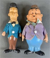 2pc 1974 Gadget Oliver Hardy & Stan Laurel Figures