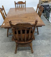 DINING TABLE, 4 CHAIRS