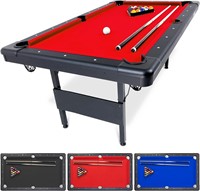 GoSports 6,  ft Billiards Table  RED