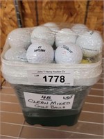 48 MIXED CLEANED GOLF BALLS