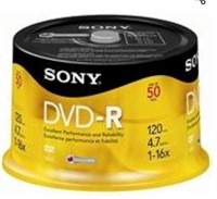 SONY DVD-R 50-PK SPINDLE 16X