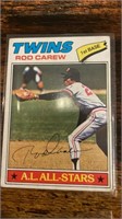 Rod Carew Twins A.L All Star 1st Base Auto Issue #