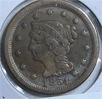 1851 Large Cent  VF 51/81