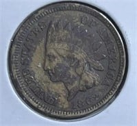 1862 Indian Head Penny VF