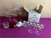 Crystal and Glass Assortment Tea Light Holders ++