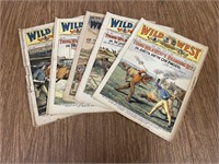 Lot of 5 Wild West Weekly Magazines