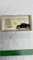 Bank Deluxe checks model car unknown scale.
