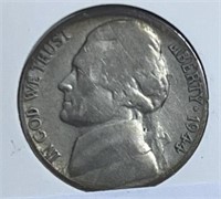 1944S Jefferson Nickels