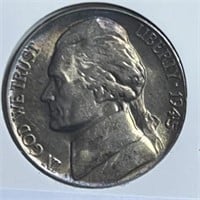 1945P Jefferson Nickels