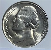 1945D Jefferson Nickels F/S