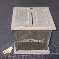 Antique National Cash Register Money Box