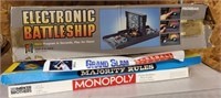 BOARD GAMES, MONOPOLY, BATTLE SHIP