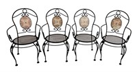 Wrought Iron Patio Arm Chairs
