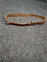 Vintage leather belt, size large, appx 38"
