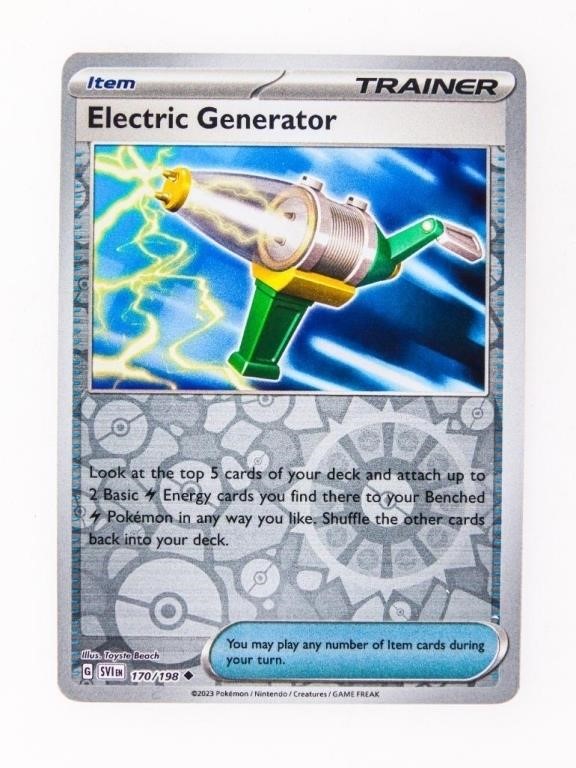 Pokemon TCG Electric Generator 170/198 Scarlet & V