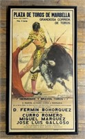 Framed Plaza de Toros Bullfighting Poster