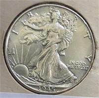 1945 Walking Liberty Half Dollar MS