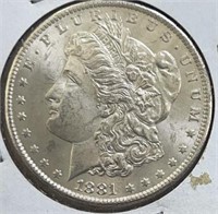 1881CC  Morgan Silver Dollar
