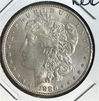 1886  Morgan Silver Dollar