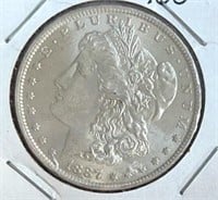1887O  Morgan Silver Dollar