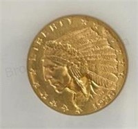 1928 $2.50 Indian GOLD AU